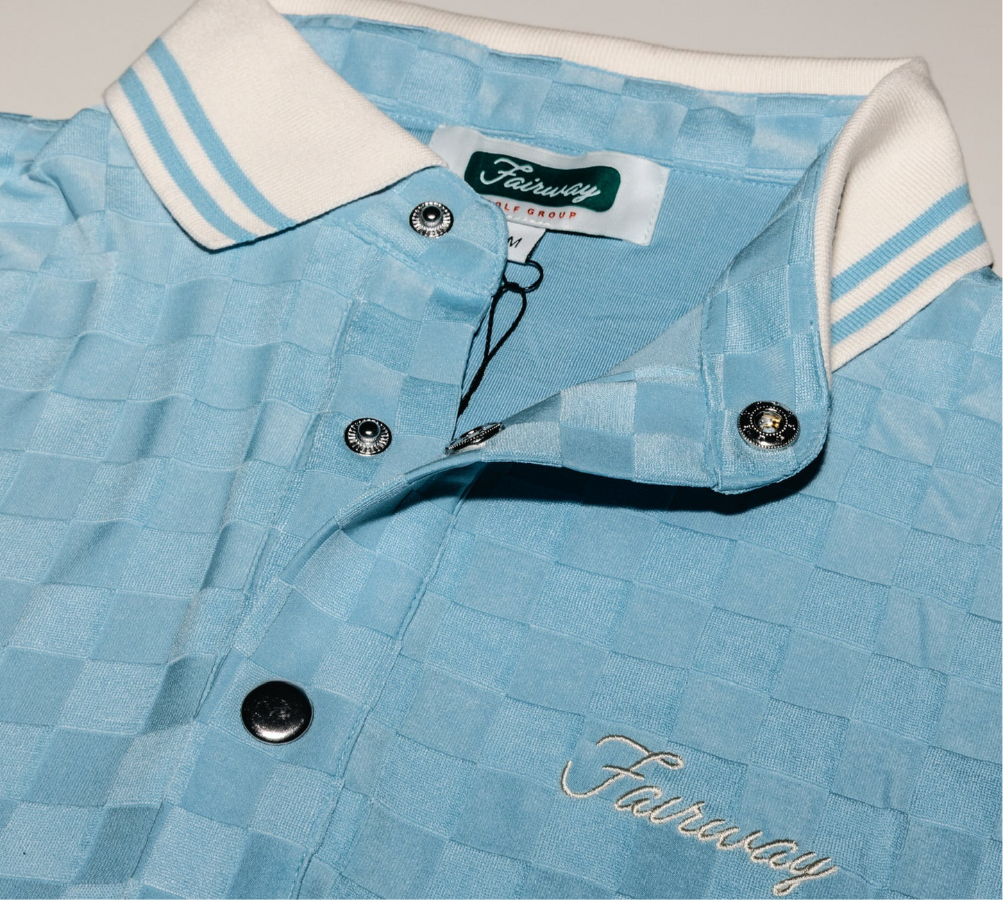 Checker Polo (Blue)