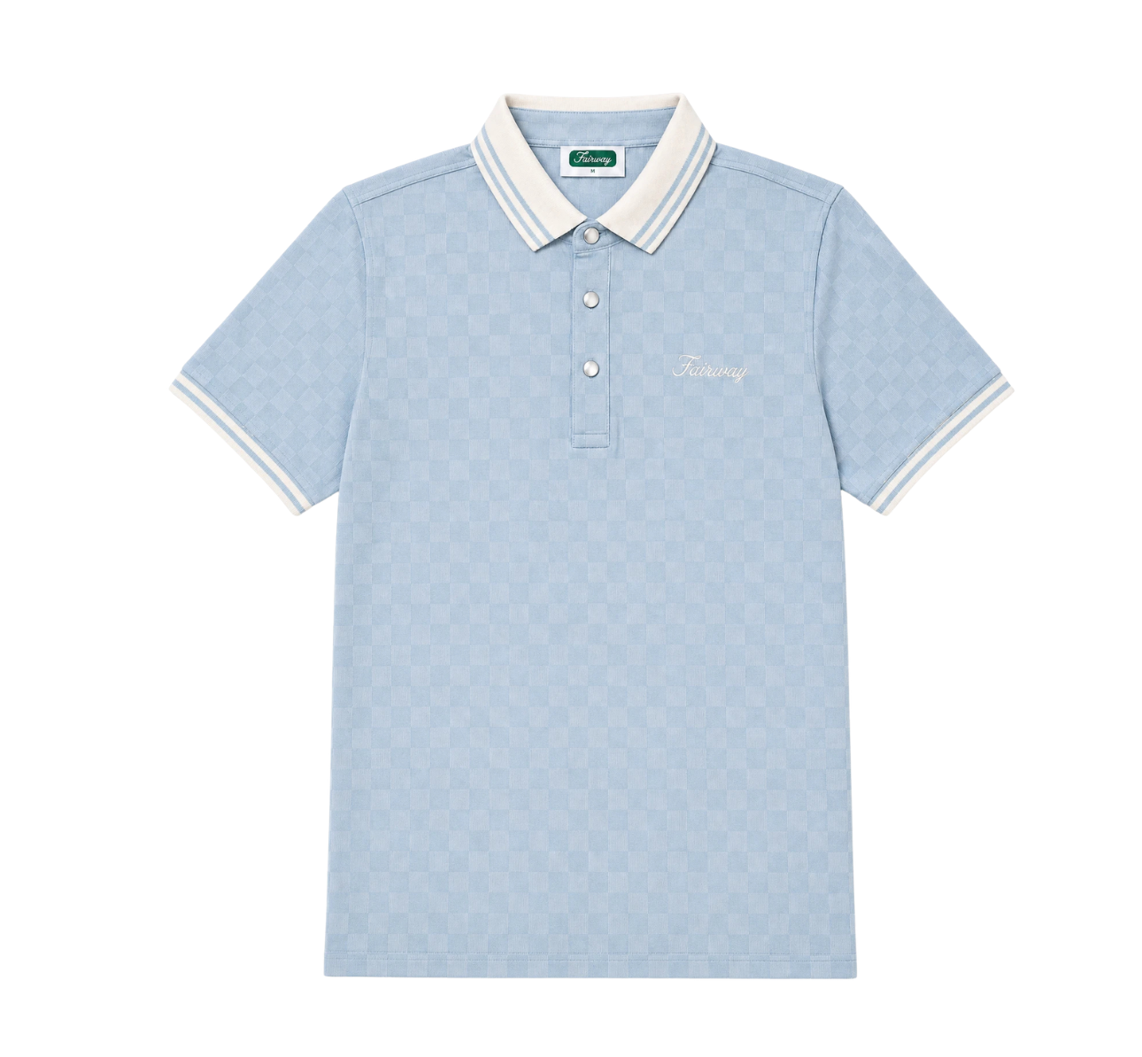 Checker Polo (Blue)