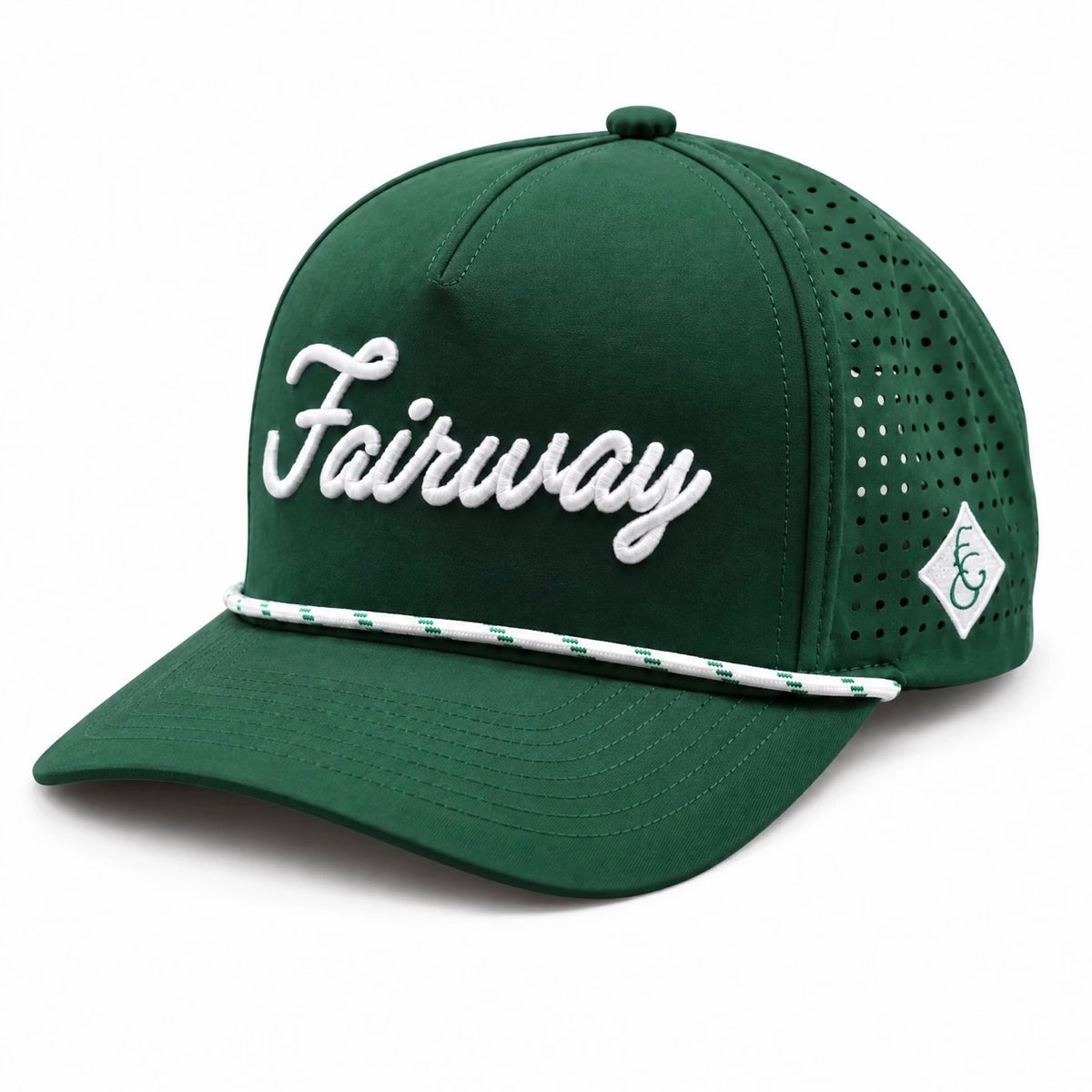Script Snapback Hat (Green)